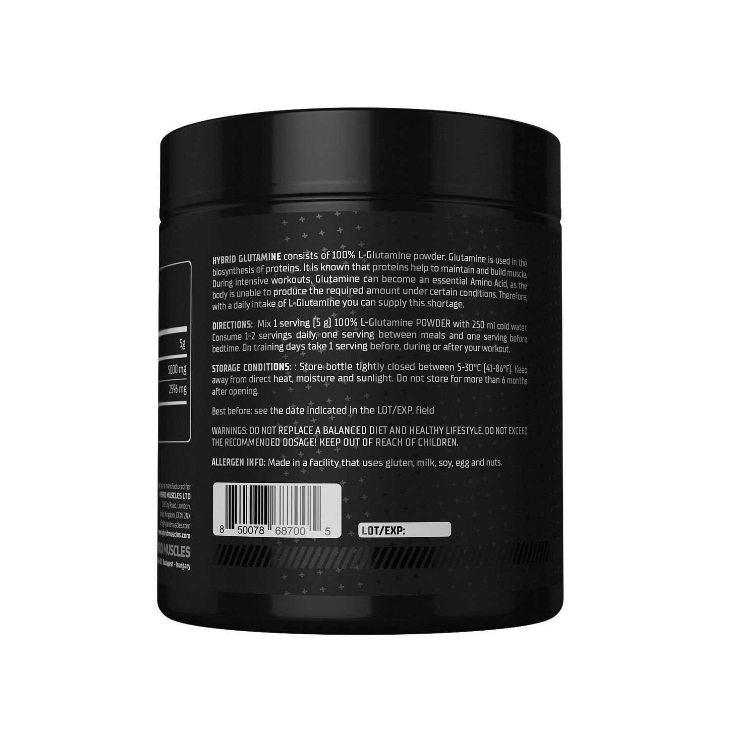 💪 Hybrid Muscles Glutamine – 300g