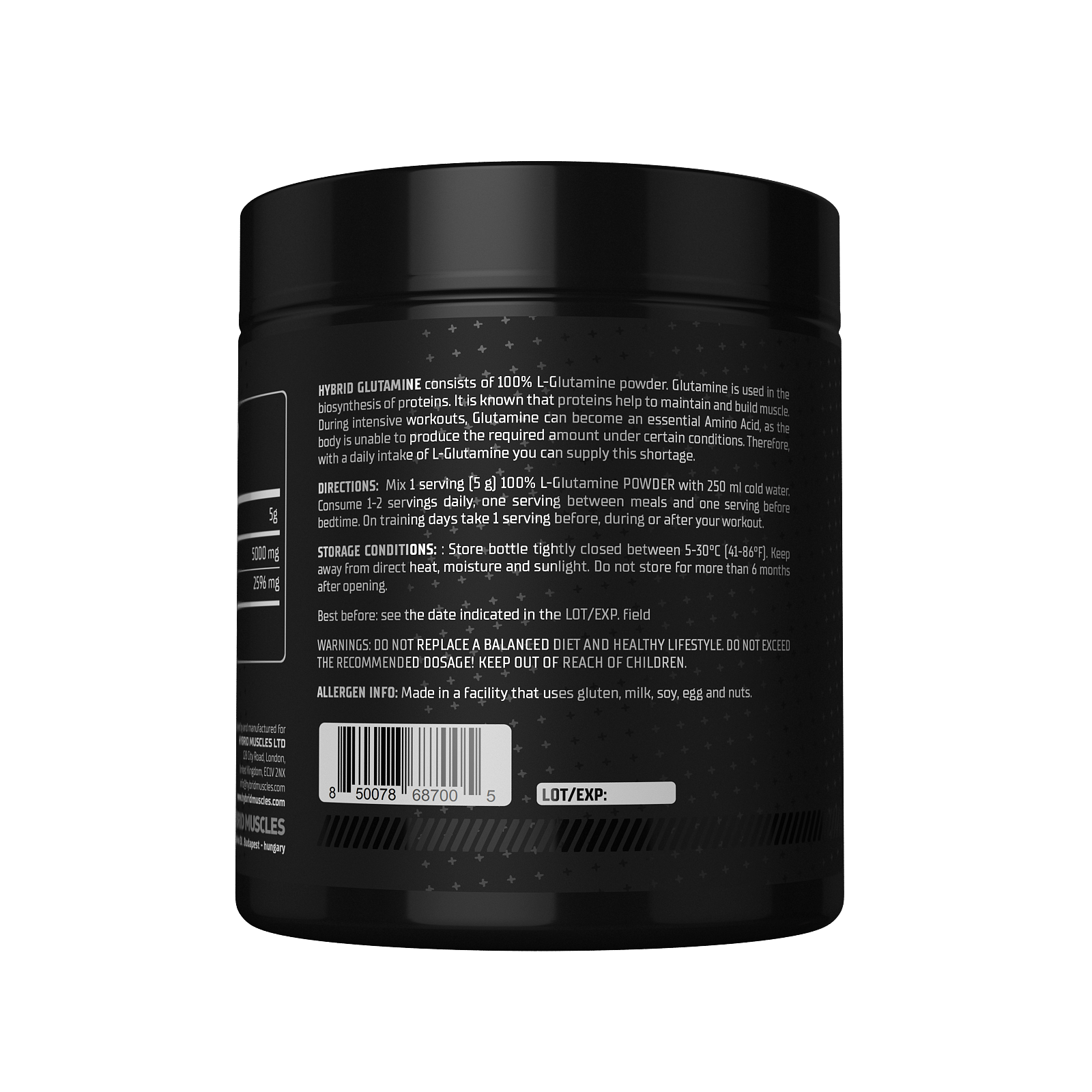 💪 Hybrid Muscles Glutamine – 300g